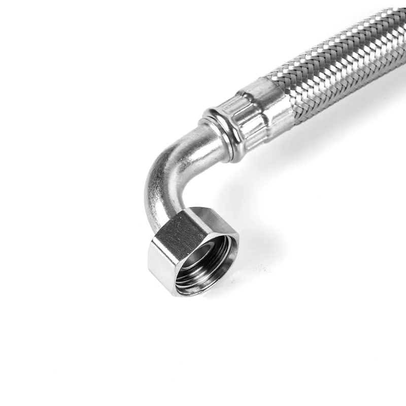 Flexible Stainless Steel Connector na may Elbow Fitting