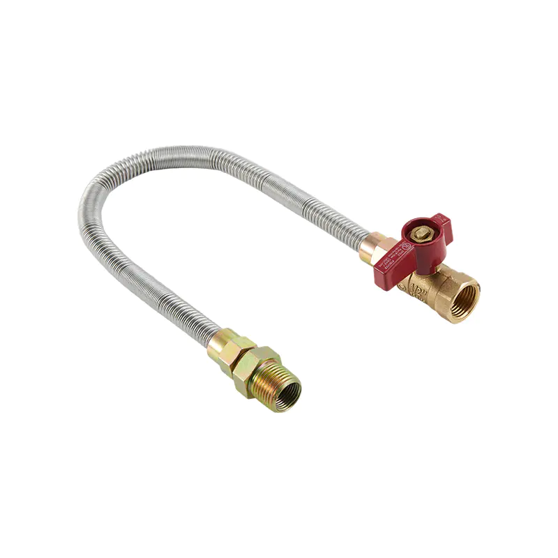 DN12 Stainless Steel Whistle Free Gas Connector